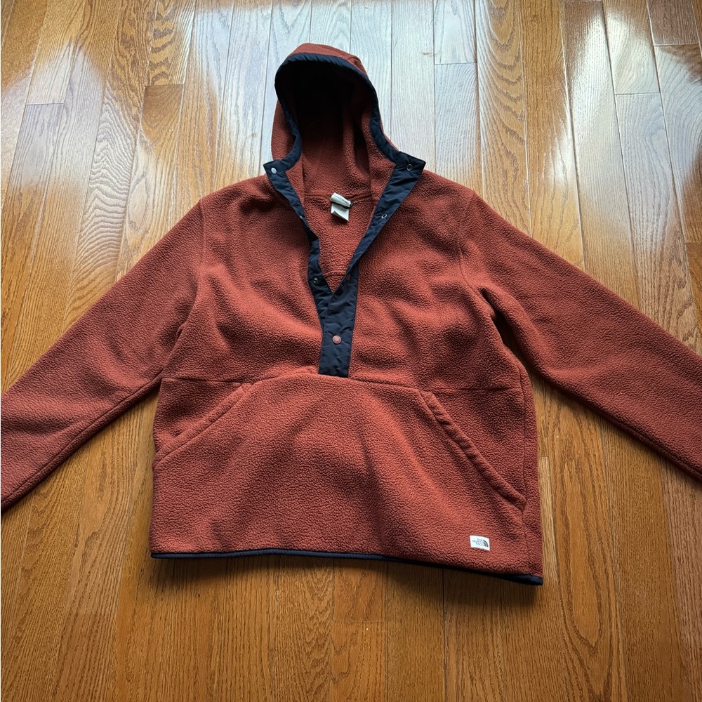 The North Face Burnt Orange Fleece with Black Accents